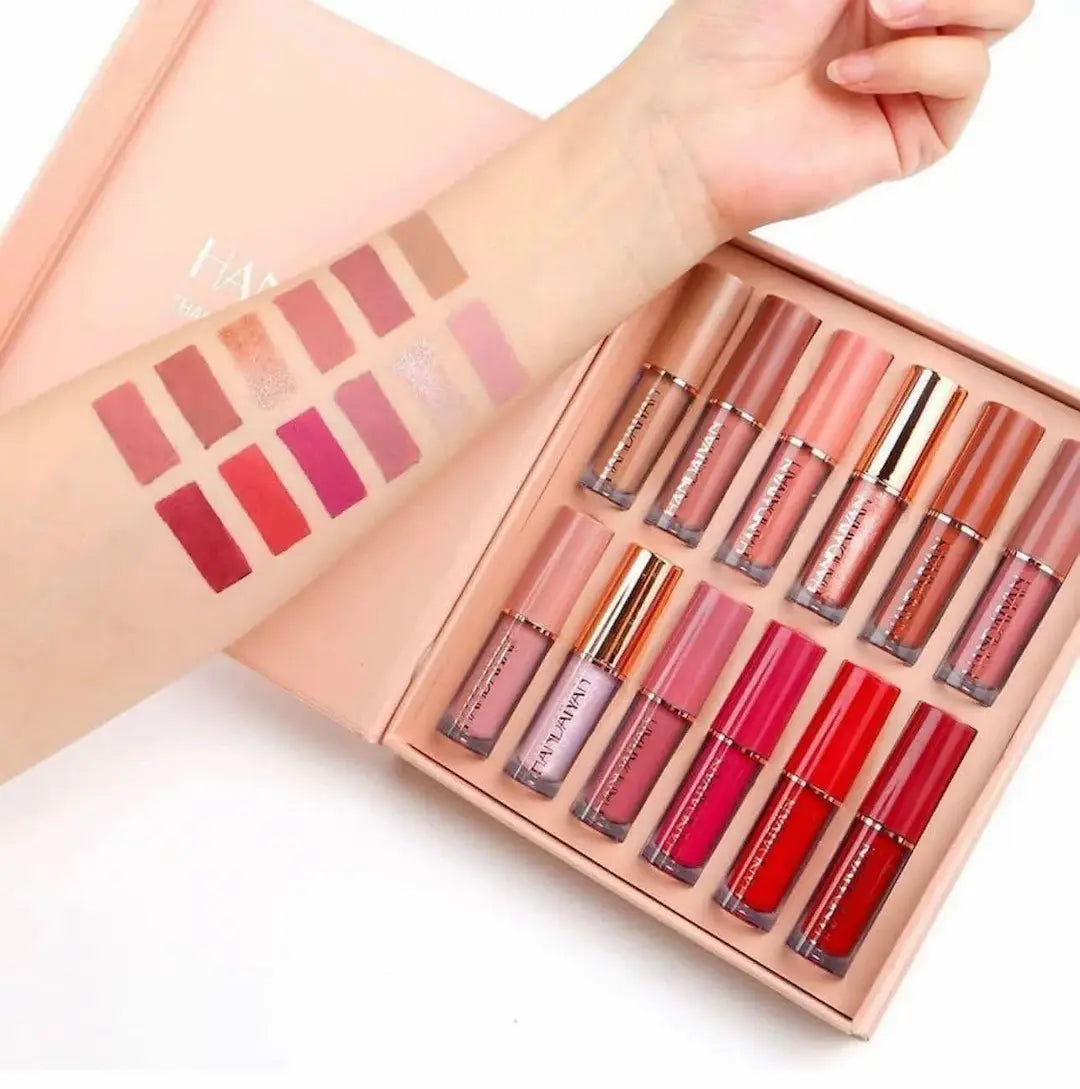 HANDAIYAN 12-Piece Matte Liquid Lipstick Set