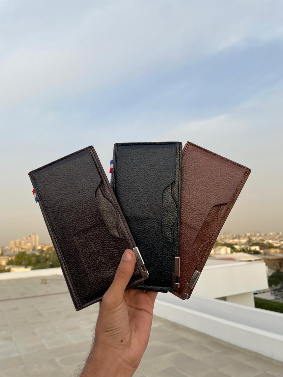 Premium Leather Long Wallet for Men – Extra Card Holder Design
