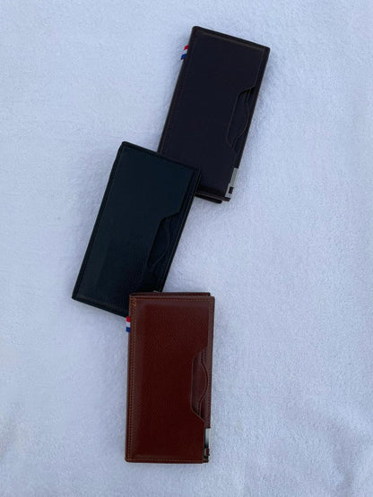 Premium Leather Long Wallet for Men – Extra Card Holder Design