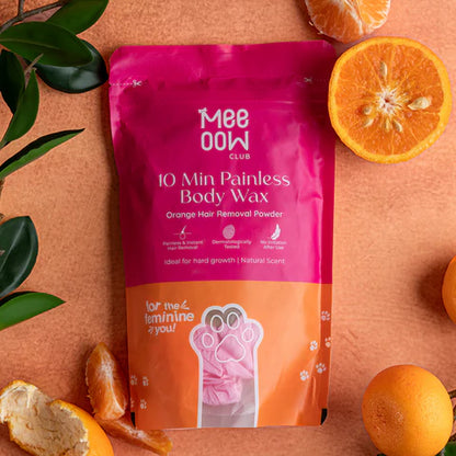 3-in-1 Orange Body Hair Removal Powder Mask for Women & Men